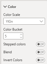 Color formatting
