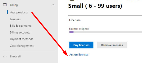 Microsoft admin center