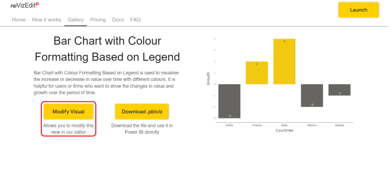 Bar Chart with Colour Formatting Based on Legend